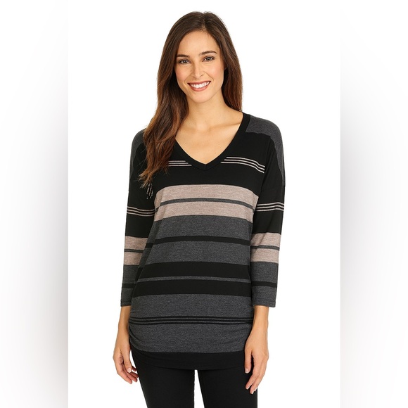 James Perse Striped Top - Picture 1 of 3
